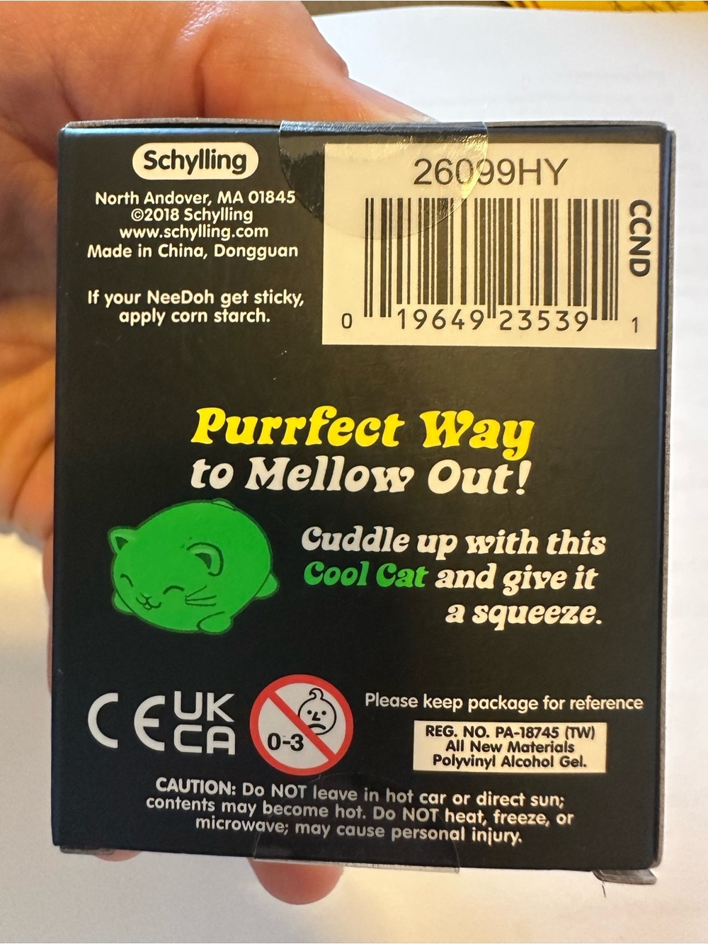 Schylling NeeDoh Cool Cats Teal Squishy Fidget Toy NEE - Picture 6 of 6